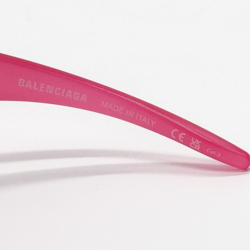 NEW BALENCIAGA BB0252S 002 OVAL PINK GREY WOMEN SUNGLASSES BALENCIAGA - Picture 14 of 14